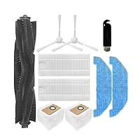 Replacement Main Side Brush Hepa Filter Mop Rag Cloth Dust Bag Compatible with Neabot Q11 Robot Vacuum Cleaner Accessories (Set D)