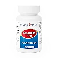 GeriCare Melatonin 5mg Tablets Dietary Supplement 90 Ount (Pack of 1)