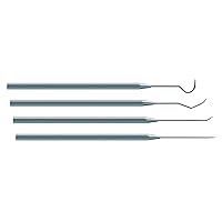 Moody Tools 55-1784 10mil Precision Probe Set, 4-Piece: Straight, Hook, Single and Triple Bend Tips