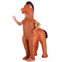 Inflatable Pokey Horse Costume for Adults | Officially Licensed Gumby Adventure Companion Bodysuit