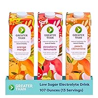 Greater Than Vegan Breastfeeding Support & Breast Milk Supply Aid, Organic Postpartum Nursing Supplement with No Sugar Added, Gluten Free & Keto All Natural, Coconut Water Electrolyte Drink, Variety Pack (3 Pack)