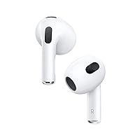 AirPods (3rd Generation) Wireless Ear Buds, Bluetooth Headphones, Personalized Spatial Audio, Sweat and Water Resistant, Lightning Charging Case Included, Up to 30 Hours of Battery Life