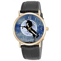 Beautiful Blue Unicorn Fantasy Art Solid Brass Collectible 30 MM Unisex Watch for All Ages