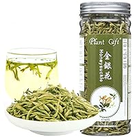 Plant Gift Honeysuckle Tea, 金银花 Dried Flowers, Jinyinhua, Herb Tea Herbal Medicine, Pure and Chinese Herb 40G/ 1.4oz