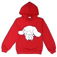 Teens Cinnamoroll Cute Graphic Hooded Pullover Lightweight Comfy Loose Fit Sweatshirts Casual Trendy Hoodies for Girls