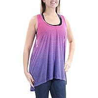 Womens Space-Dyed Ombre Burnout Tank Top