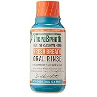 TheraBreath Fresh Breath Dentist Formulated Oral Rinse - Icy Mint Flavor, 3 Ounce