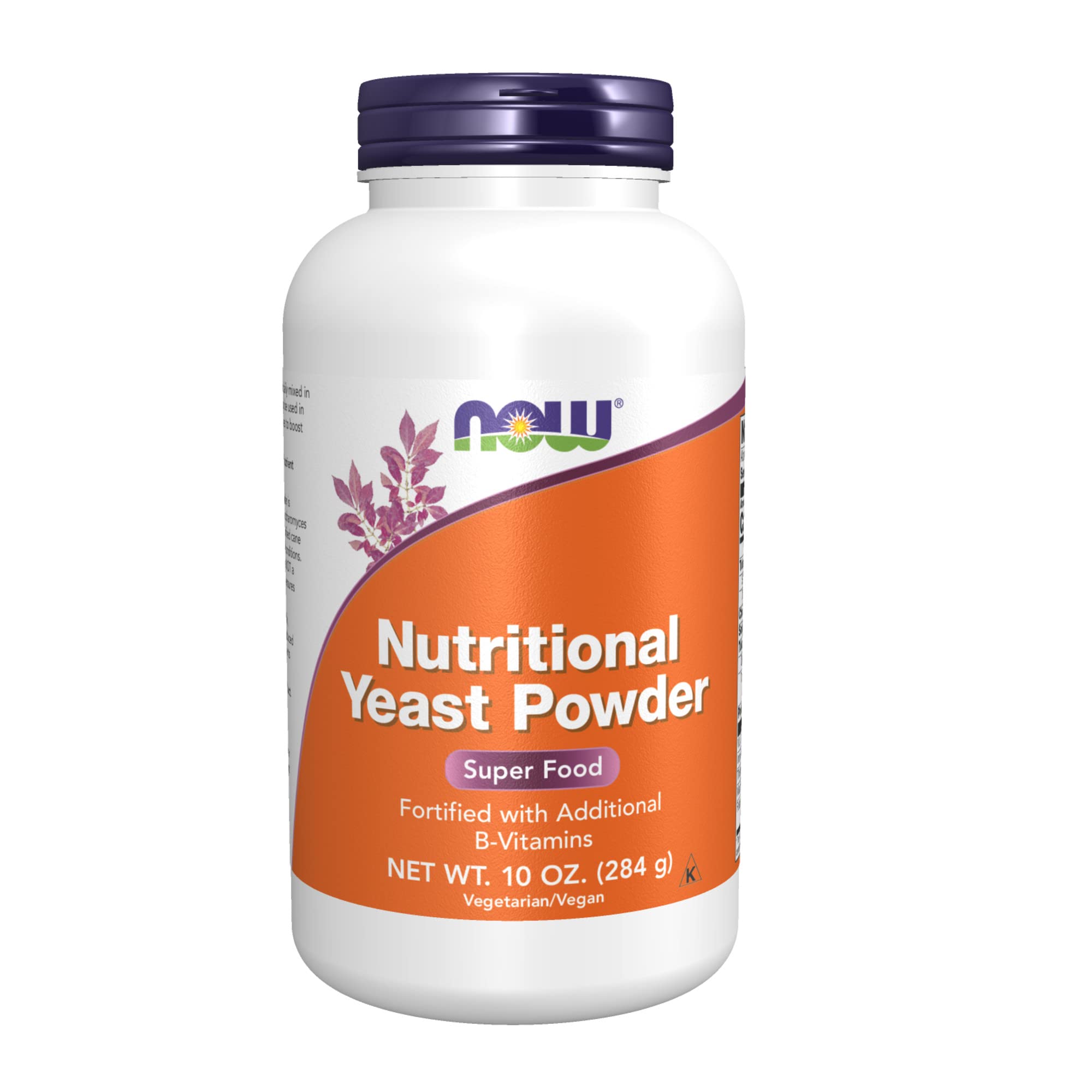 NOW Supplements, Nutritional Yeast Powder Fortified with Additional B-Vitamins, 10-Ounce