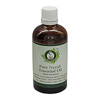 R V Essential Pure Neroli Essential Oil 100ml (3.38oz)- Citrus Aurantium (100% Pure and Natural Therapeutic Grade)