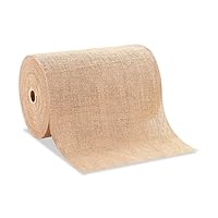 AK TRADING CO. Natural Jute Burlap Fabric Rolls - 100 Yards (18