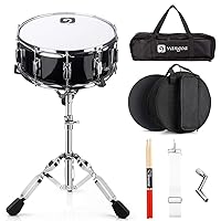Eastar Snare Drum Set with Drum Sticks,for Beginners with Snare Drum Stand,  Mute Pad, Snare Drum Bag, Drum Key, 14X 5.5, Starry Blue