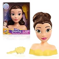 2pc Beauty and The Beast Girls Mini Styling Head Belle Pretend Play