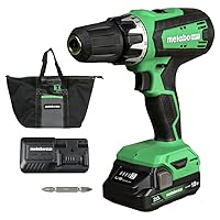 Metabo HPT 18V MultiVolt Power Drill Driver | 1/2-Inch Keyless | Cordless | 1-2.0Ah Li-Ion Battery w/Fuel Gauge | 470 in-lbs of Torque | 22+1 Stage Clutch | Lifetime Tool Warranty | DS18DFX