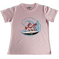 T Shirt tee Pink Surfing