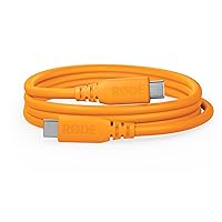 RØDE SC27 SuperSpeed USB-C to USB-C Cable for Fast Data Transfer up to 5Gbps and 60W Power Supply (2m, Orange)