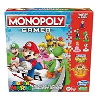 Hasbro Monopoly Gamer Premium Edition, Super Mario Board Game, 2-4 Players, Ages 8 and Up