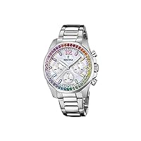 Festina F20606/2 Women's Analogue Quartz Watch with Stainless Steel Strap, silver, Bracelet