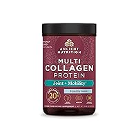 Collagen Powder Protein, Multi Collagen Protein Powder Joint + Mobility, 20 Serving, Joint Supplement with Hydrolyzed Collagen Peptides for Post Workout, 7.48oz