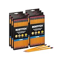 Bostitch Office Premium #2 Pencils, American Cedar Wood, Pre-Sharpened, HB Graphite, 72-Pack