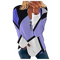 TWGONE Long Sleeve Shirts for Women Casual Loose Fit Graphic Sweatshirt Round Neck Tunic Tops