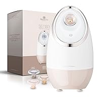Sensa Nano Ionic Facial Steamer by Project E Beauty | Deep Pore Cleansing | Warm Mist Sprayer | Detoxify & Clarify Complexion | Moisturize & Hydrate | Home Face Sauna | with 3 Essential Oil Baskets