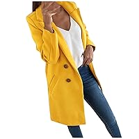 Black Trench Coat Women Women'S Trench Coats Wool Trench Coat Women Winter Coat Wool Coats For Women Winter Jackets For Women Dress Coats For Women Pea Coat Women Plus Size Winter Coats