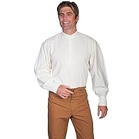 Scully Wahmaker Men's Wahmaker Pleated Front Puffed Sleeve Shirt - 500020 Wht