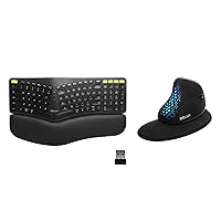 DeLUX Wireless Ergo Keyboard Mouse Combo GM902Pro and M618XSD
