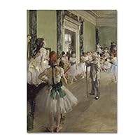 The Ballet Class by Edgar Degas, 18x24-Inch Canvas Wall Art