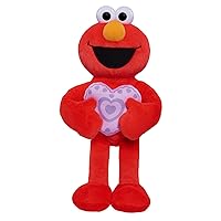 Just Play Sesame Street Sweet Love 15-inch Large Plush Elmo Stuffed Animal, Red, Soft Plushie, Kids Toys for Ages 18 Month