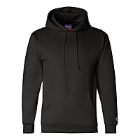 Champion Hooded Sweatshirt, Black, Medium