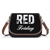 R.E.D Remember Everyone Deployed Red Friday 1 Shoulder Bag for Women Trendy Crossbody Purses Leather Handbag Clutch Tote Bags