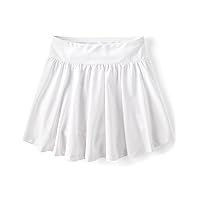 The Children's Place Girls' Active Pull On Stretchy Waistband Flowy Skort, White