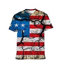 Unisex Vintage Novelty T-Shirt USA American Short-Sleeve Graphic-Colors Classic-Casual Fashion Softstyle Summer Workout Tee