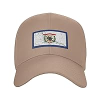 Flag of West Virginia Texture Effect Baseball Cap for Men Women Dad Hat Classic Adjustable Golf Hats