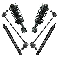 TRQ Front Struts Sway Bar Links Rear Shocks Compatible with 2011-2017 Honda Odyssey