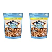 Blue Diamond Almonds Low Sodium Lightly Salted Snack Nuts, 40 Oz Resealable Bag (Pack of 2)