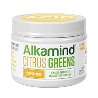Acid-Kicking Greens - GET Off Your Acid with 21 Superfoods to Alkalize & Energize & Balance pH (Citrus - Raw Dehydrated Greens)