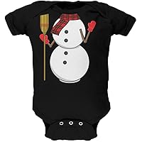 Old Glory Snowman Body Costume Black Infant Bodysuit - 0-3 months