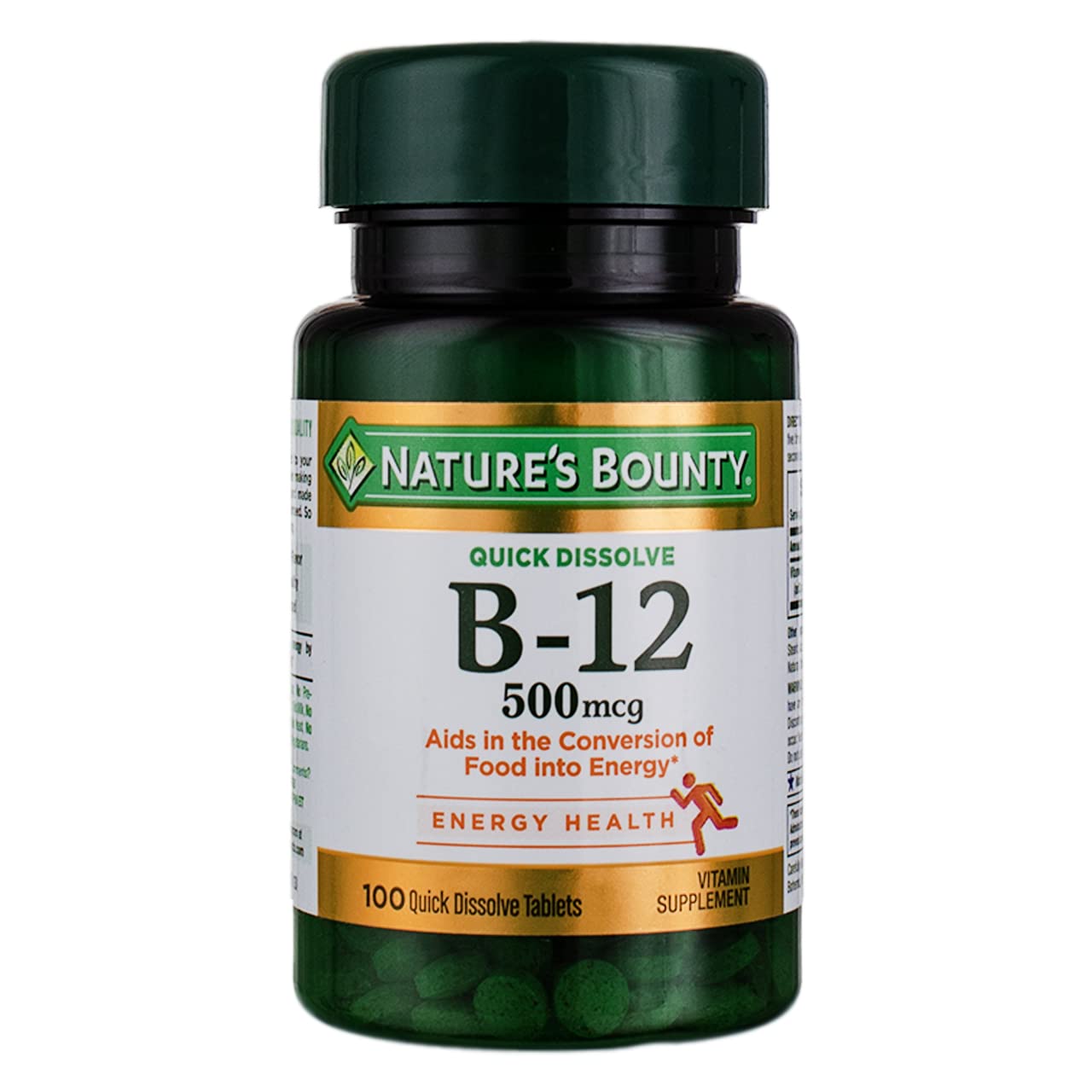 Nature's Bounty Vitamin B-12 500 Mcg, 100 Count