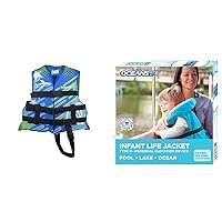 Oceans 7 US Coast Guard Approved, Infant-Child-Youth Life Jacket Vest – Sizes for 8-90 Lbs. – PFD, Personal Flotation Device