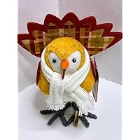 Featherly Friends Bird Coco Plaid Tail and Wings Decorative Harvest Figurine Hyde & EEK! Boutique