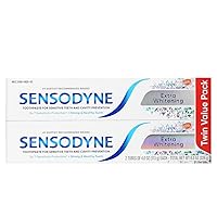 Sensodyne Extra Whitening Toothpaste for Sensitive Teeth & Cavity Prevention, 4 Ounce (Pack of 2)