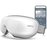 RENPHO FSA/HSA Eligible Eye Massager with App Control, Heated Eye Mask for Migraine, Customizable Massage Setting with DIY Mode, Eye Care for Eye Strain, Dark Circle, Eye Bags, Cool Gifts for Men