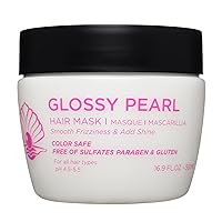 Luseta Glossy Pearl Hair Mask, Smoothing and Hydrating Hair Treatment Deep Conditioner for Damaged and Frizzy Hair,Reduces Frizz & Add Shine, Sulfate Free