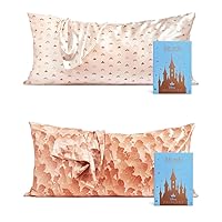 Disney x Kitsch Satin Pillowcase (King, Desert Crown) & Satin Pillowcase (King, Princess Party) with Discount