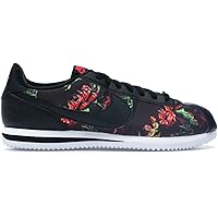 Nike Cortez BV6067-001 Men's Basic Floral Pack Casual Shoes, Black Red Green White