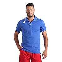 ARENA Unisex Team Solid Polo T-Shirt Short Sleeve Cotton Active Tee Regular Fit Athletic Top Gym Exercise Swimmers Training