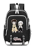 Anime Bungo Stray Dogs Backpack Osamu Dazai Laptop School Bag Bookbag with USB Charging Port 1