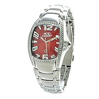 Womens Analogue Quartz Watch with Stainless Steel Strap CT7988LS-04M, Red, 33mm, Strap